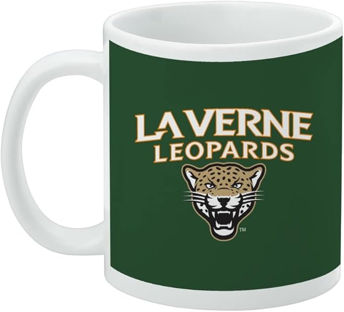University of La Verne Primary Logo Ceramic Coffee Mug, Novelty Gift Mugs for Coffee, Tea and Hot Drinks, 11oz, White