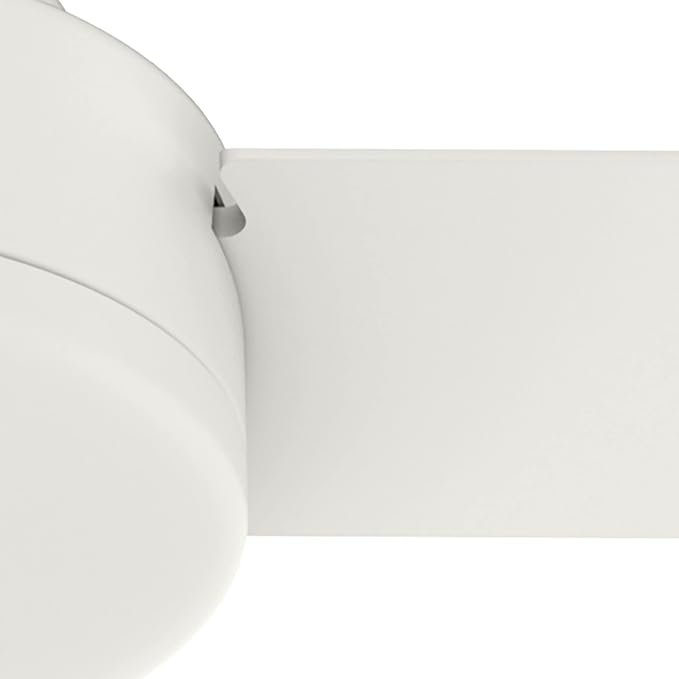 Hunter 52 inch Indoor Ceiling Fan No Light - White Modern Ceiling Fan without Light, 3 Blades, Standard Mount, For Bedroom, Living Room, or Kitchen, Wall Control - Presto 50811, Matte White