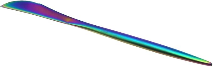JASHII 18/10 Stainless Steel 5-Piece Matte Rainbow colorful Flatware Set,Dinner Knife Fork Salad Fork Dessert Spoon, Service for 1, Luxury Silverware Cutlery Utensil Sets