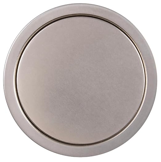 Lew Electric Round Kitchen Pop Up Outlet (2 PWR | 2 USB, Nickel)