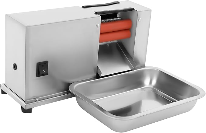 Semi-Automatic Bean Sheller Machine – 22 lbs/Hour Stainless Steel Pea Sheller with Adjustable Roller, Electric Bean Peeler for Home, Restaurants, Farmers Market (w/Tray & Spare Parts)