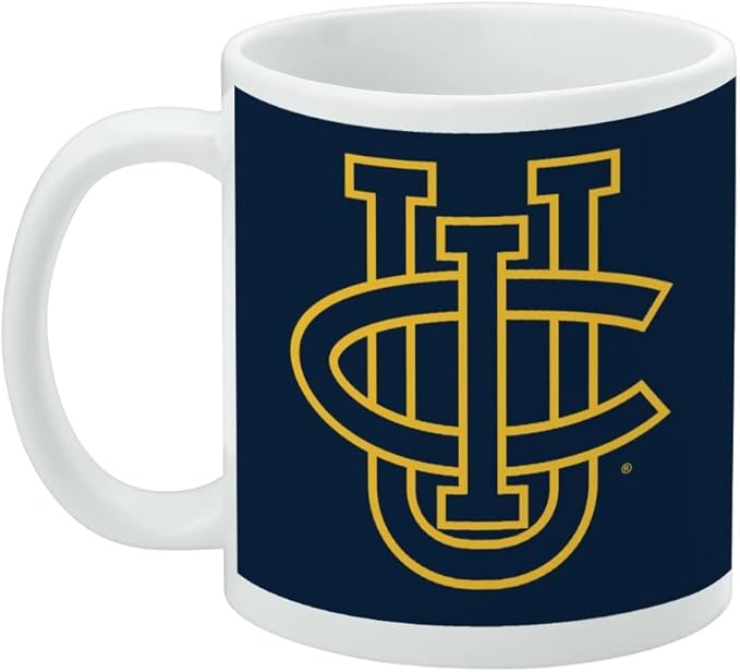 UC Irvine Primary Logo Ceramic Coffee Mug, Novelty Gift Mugs for Coffee, Tea and Hot Drinks, 11oz, White