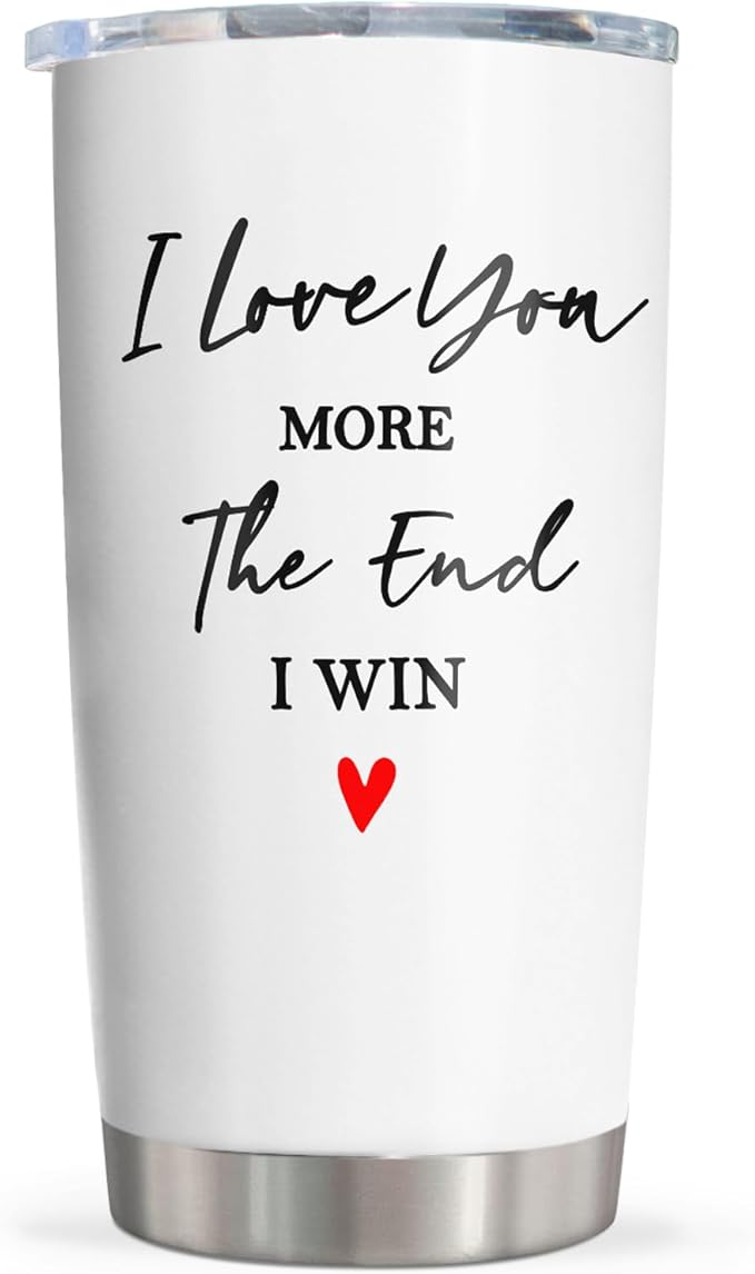 Anniversary Wedding Gifts for Women/Men Tumbler 20oz, Anniversary Wedding Gift for Couple, Gifts for Girlfriend Wife, Wife Boyfriend Husband Birthday Gift Ideas, I Love You Gift for Him Her