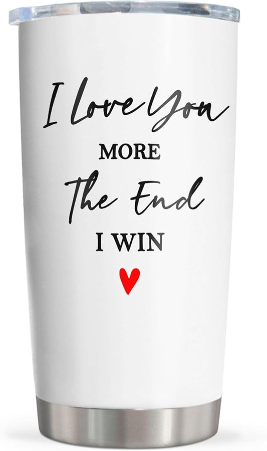Anniversary Wedding Gifts for Women/Men Tumbler 20oz, Anniversary Wedding Gift for Couple, Gifts for Girlfriend Wife, Wife Boyfriend Husband Birthday Gift Ideas, I Love You Gift for Him Her