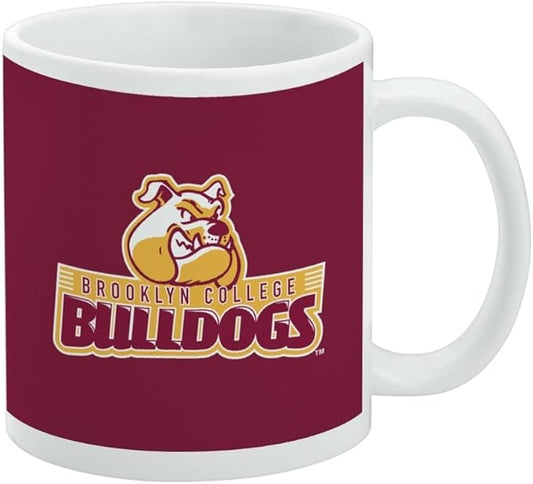 Brooklyn College Primary Logo Ceramic Coffee Mug, Novelty Gift Mugs for Coffee, Tea and Hot Drinks, 11oz, White