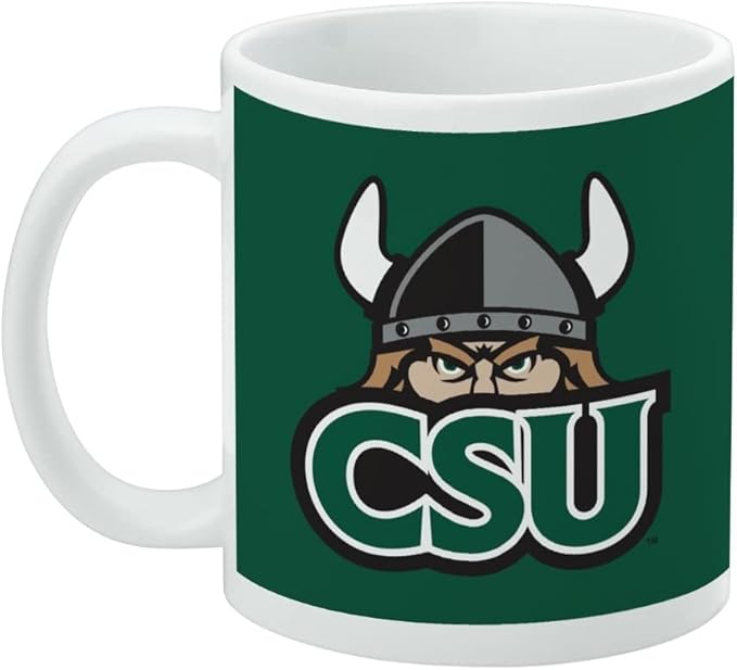 Cleveland State University Primary Logo Ceramic Coffee Mug, Novelty Gift Mugs for Coffee, Tea and Hot Drinks, 11oz, White