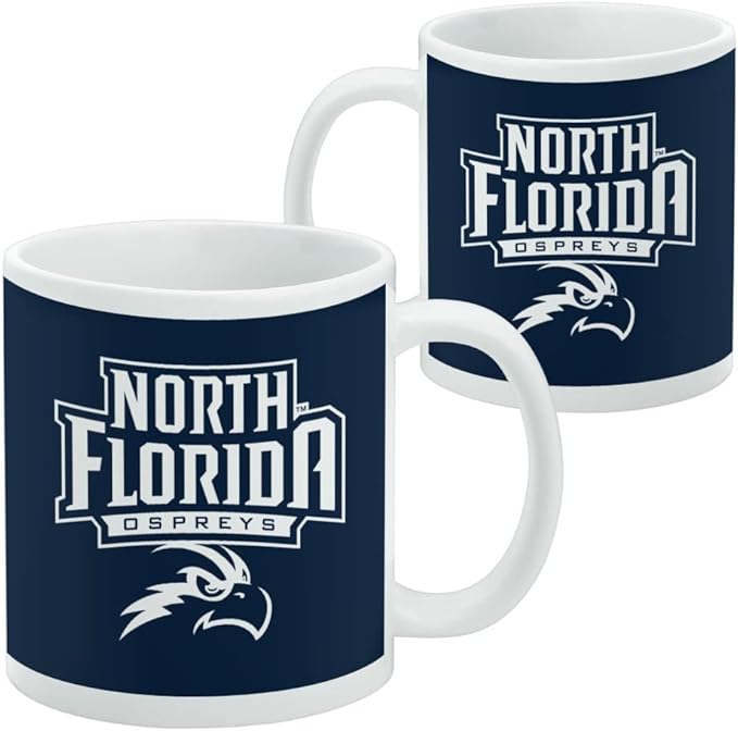 North Florida Primary Logo Ceramic Coffee Mug, Novelty Gift Mugs for Coffee, Tea and Hot Drinks, 11oz, White