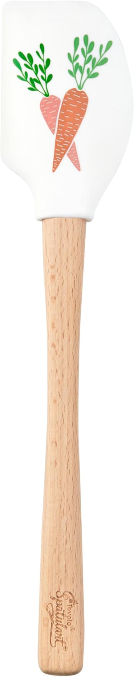 Tovolo Carrot Patch Spatulart Spatula, Kitchen Utensil for Food and Meal Prep, Baking, Mixing, Turning, and More