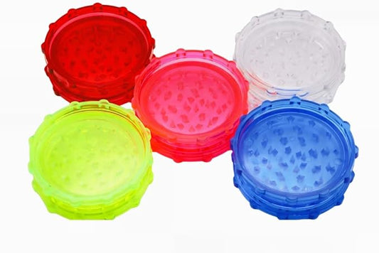 IGS Herb Grinder 5-Pack – 3 Inch Plastic Spice Grinder Set with Storage, Safe Portable Multicolor Herbal Grinders for Kitchen, Travel, Coffee, Food, Pepper, Spices, and Tea