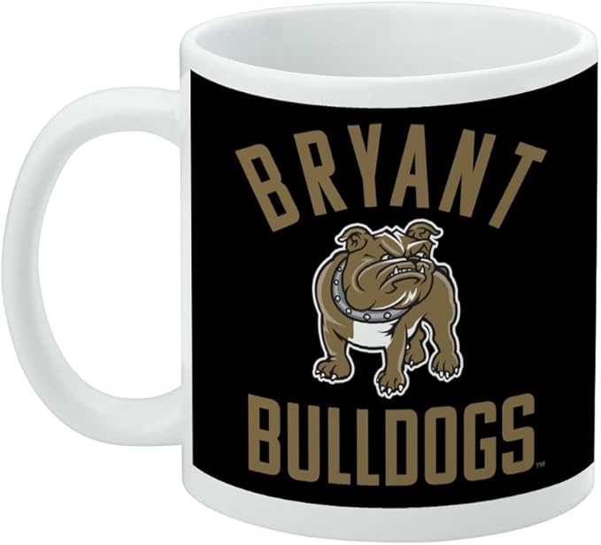 Bryant University Official Logo Ceramic Coffee Mug, Novelty Gift Mugs for Coffee, Tea and Hot Drinks, 11oz, White