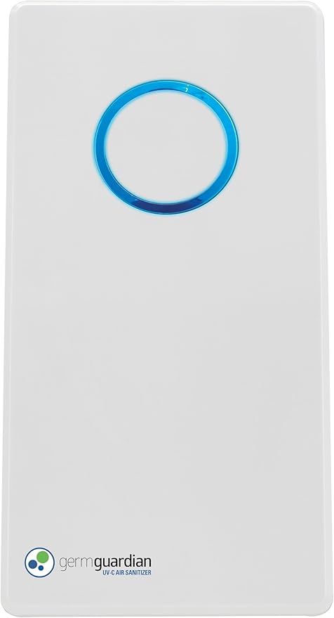 Germ Guardian GG1100W 7” Pluggable Small Air Purifier, Small Room Wall Air Sanitizer, UV-C Light Kills Germs, Reduces Odors from Pets, Cooking, Mold, GermGuardian, 1-Yr Wty (White) (Pack of 6)