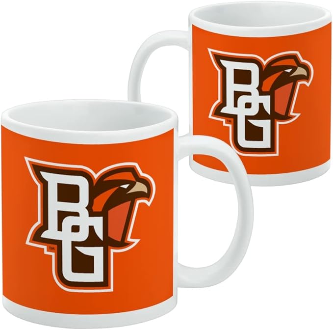 Bowling Green Primary Logo Ceramic Coffee Mug, Novelty Gift Mugs for Coffee, Tea and Hot Drinks, 11oz, White