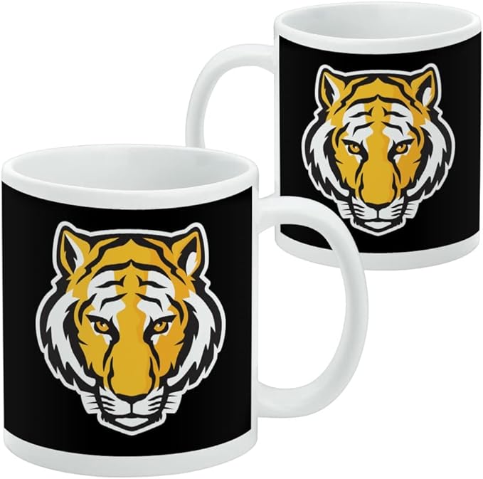 DePauw University Primary Logo Ceramic Coffee Mug, Novelty Gift Mugs for Coffee, Tea and Hot Drinks, 11oz, White