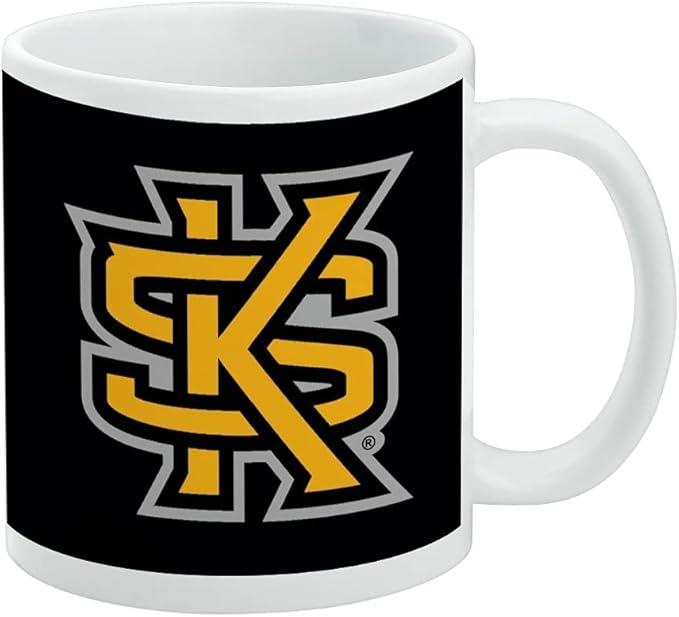 Kennesaw State Owls Logo Ceramic Coffee Mug, Novelty Gift Mugs for Coffee, Tea and Hot Drinks, 11oz, White