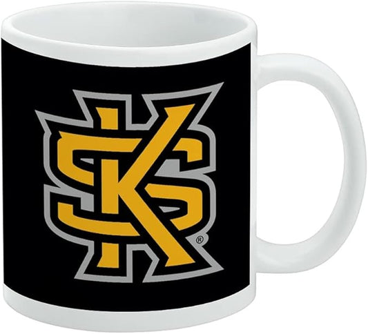 Kennesaw State Owls Logo Ceramic Coffee Mug, Novelty Gift Mugs for Coffee, Tea and Hot Drinks, 11oz, White