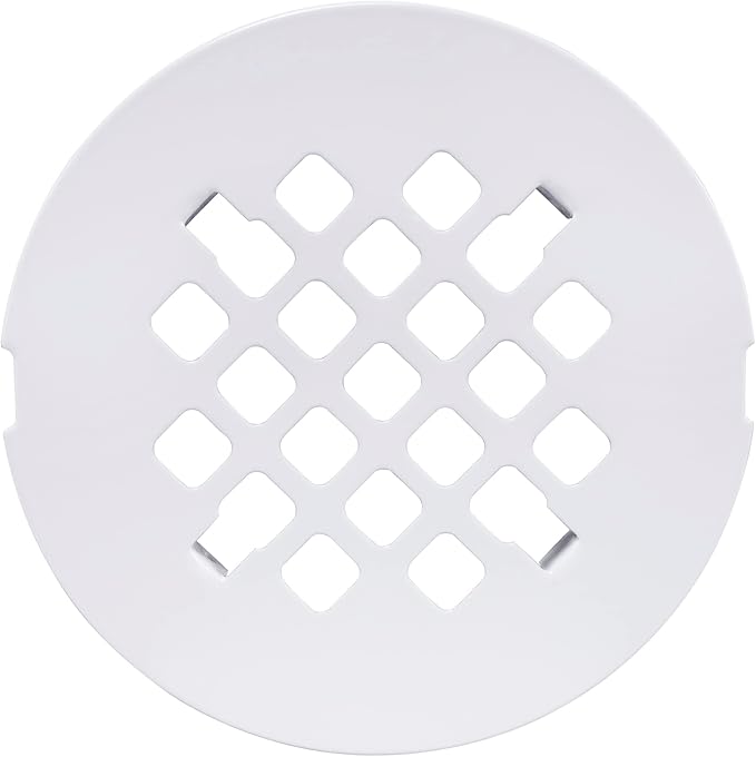 Artiwell 4-1/4” OD Snap-in Shower Drain Cover, Round Shower Drain Strainer Grid, Replacement Cover, Designed for Long-Lasting