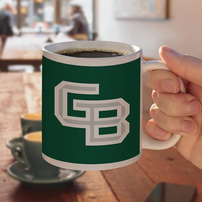 University of Wisconsin - Green Bay Primary Logo Ceramic Coffee Mug, Novelty Gift Mugs for Coffee, Tea and Hot Drinks, 11oz, White