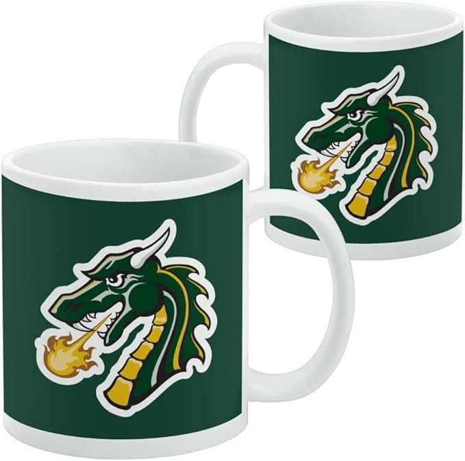 Tiffin University Primary Logo Ceramic Coffee Mug, Novelty Gift Mugs for Coffee, Tea and Hot Drinks, 11oz, White