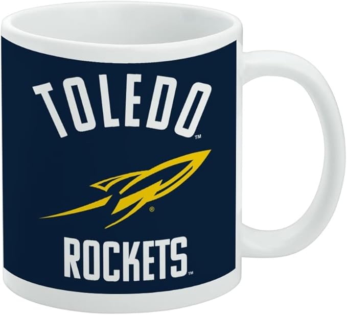 University of Toledo Official Logo Ceramic Coffee Mug, Novelty Gift Mugs for Coffee, Tea and Hot Drinks, 11oz, White