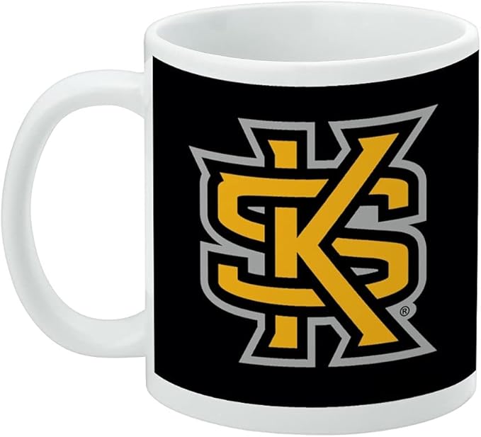 Kennesaw State Owls Logo Ceramic Coffee Mug, Novelty Gift Mugs for Coffee, Tea and Hot Drinks, 11oz, White