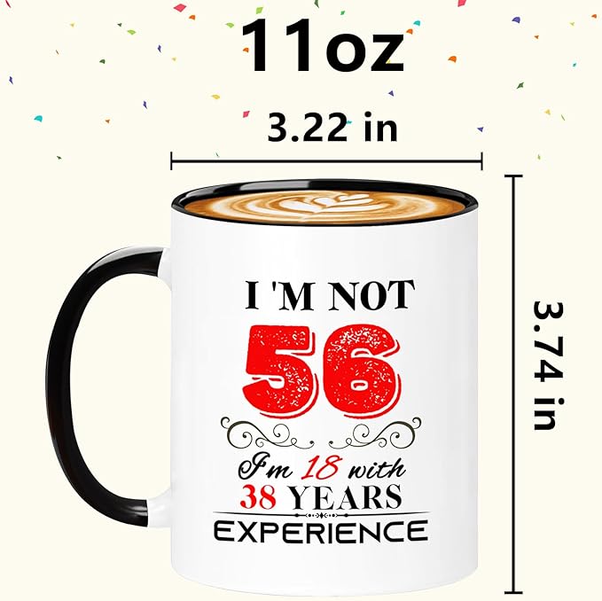 1969 56th Birthday Mug for Women Men, Turning 56 Year Old Birthday Gifts for Mom, Dad, Grandma, Grandpa, Wife, Husband, Daughter, Sister, Best Friends, Coworkers, Her, Him, 11oz Coffee Cup