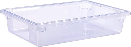 Carlisle FoodService Products CFS 10621C14 StorPlus Color-Coded Food Box Storage Container Only, 8.5 Gallon, 26" x 18" x 6", Blue (Pack of 6)