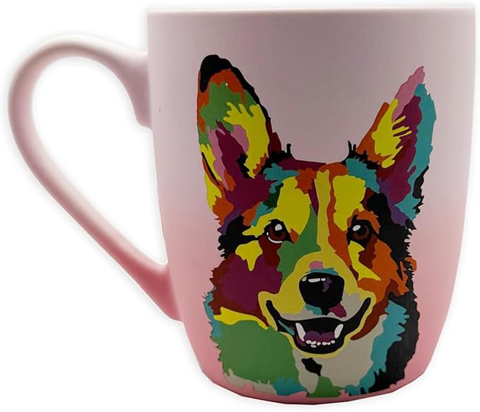 Soft Touch Yorkie Pink Mug - 18 Oz Yorkie Coffee Mug - Ceramic Tea Cups with Beautiful Box - Best Gift for Yorkie Lovers - Unique Ceramic Coffee Cups for Daily Use