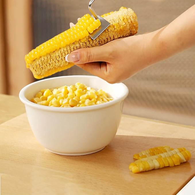 Easy Clean Corn Cob Peeler, 2026 Upgraded Long Handle Stainless Steel Upgrade Corn Stripping Tool for Home Kitchen Gadget (1)