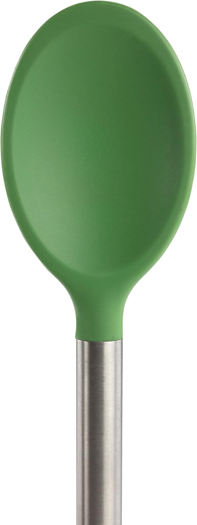 Tovolo Silicone Cooking Utensil Set of 6 Pesto Green Ladle Slotted Turner Tongs Flex Core Spatula Scraper Mixing Spoon and Potato Masher, Dishwasher Safe Non Toxic BPA Free Silicone Kitchen Utensils