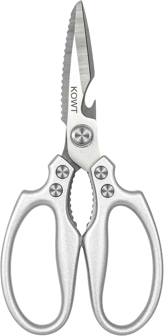 Profissional All Purpose Heavey Duty Stainless Steel Utility Ultra Sharp Scissors Seafood Kitchen Shears BBQ Meat Herbs Chicken Bones Cutting Scissors.