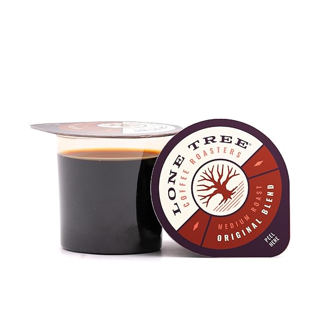 Lone Tree Single-Serve Coffee Pods – Premium 100% Arabica Liquid Concentrate – Smooth & Bold Medium Original Roast – 48 Pods – Ready Hot or Iced