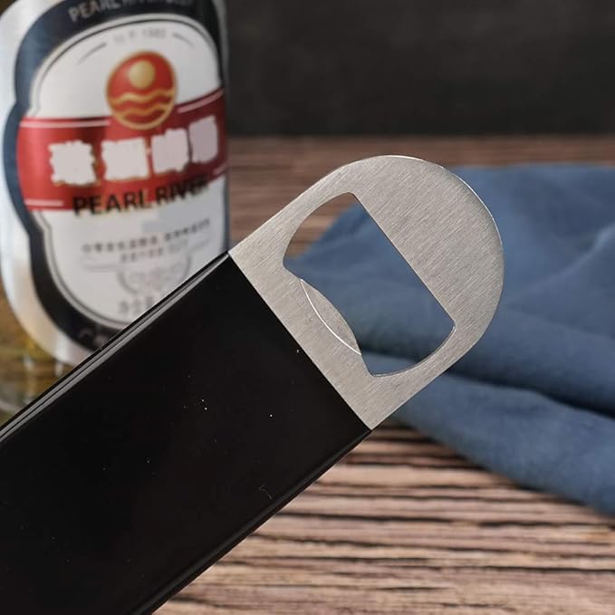 10 PACK Stainless Steel Flat Bottle Opener, Beer Bottle Opener, 7inch, for Kitchen, Bar or Restaurant