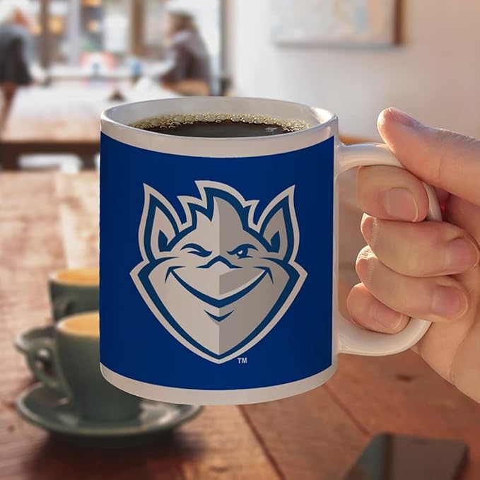 Saint Louis University Billiken Logo Ceramic Coffee Mug, Novelty Gift Mugs for Coffee, Tea and Hot Drinks, 11oz, White