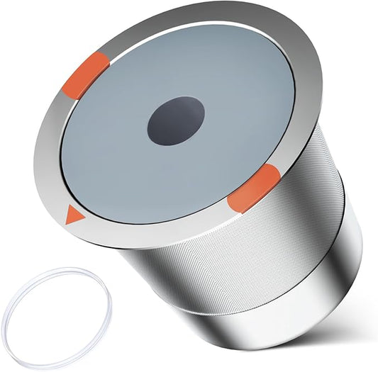 Reusable K Cups and Coffee Pods,Universal Stainless Steel K Cups for Keurig 2.0 and 1.0 Coffee Makers Machine Non-BPA(1pack)