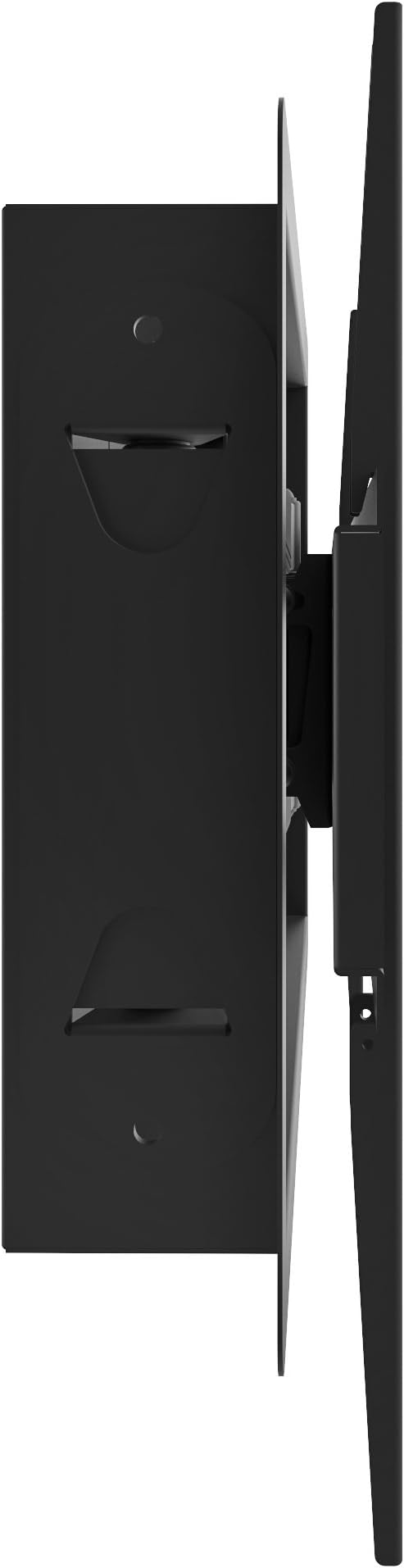 Kanto R300 Recessed In-Wall Full Motion Articulating TV Mount for 32-inch to 55-inch TVs | Ultra Low Profile | Swivel and Tilt Capable | Cable Management for Clean Setup | Black