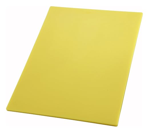 Winco CBYL-1824 Cutting Board, 18-Inch by 24-Inch by 1/2-Inch, Yellow
