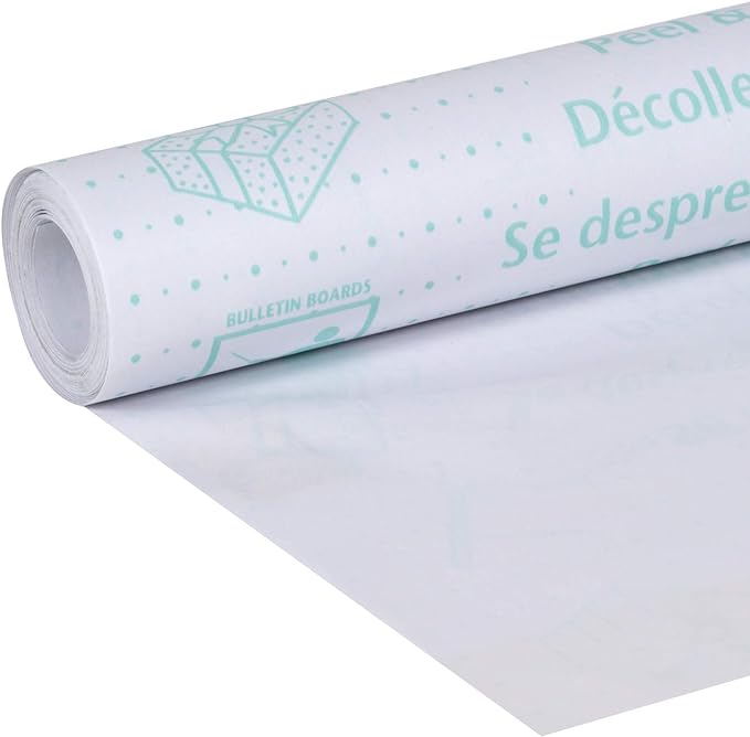 EasyLiner Clear Adhesive Shelf Liner for Cabinets, Cupboards & Protective Covering - Peel and Stick Shelf Liner Easy to Cut & Fit - Self- Adhesive & Removable - 20" x 30 Feet - 1 Roll