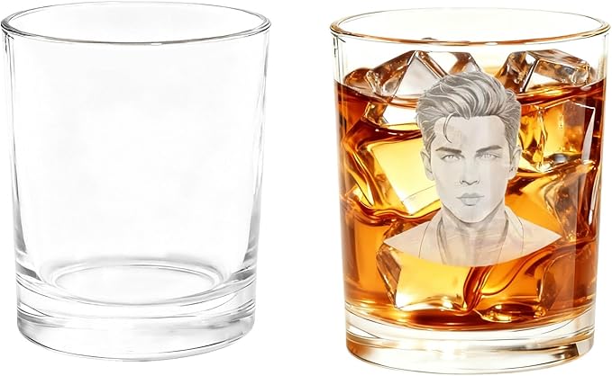 Personalized customized glass cup, engraved photo logo copy, beer cup, holiday party gift (H2)