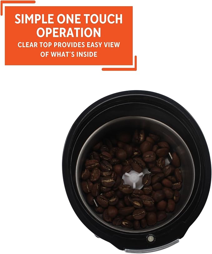 IMUSA 3oz Electric Coffee & Spice Grinder, Black