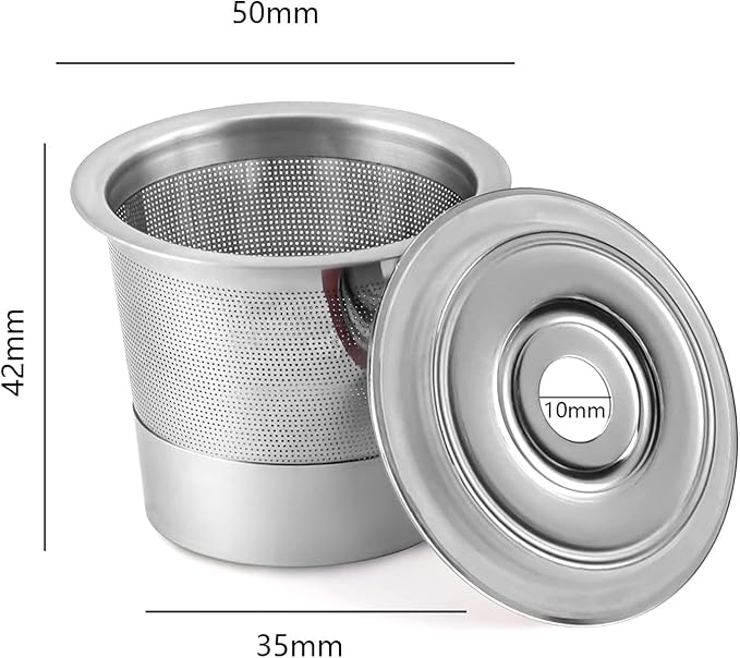 Reusable K Cups Stainless Steel Coffee Capsuled Cup Refillable Coffees Capsuled K Cups Filter Accessories Universals Reusable Pods