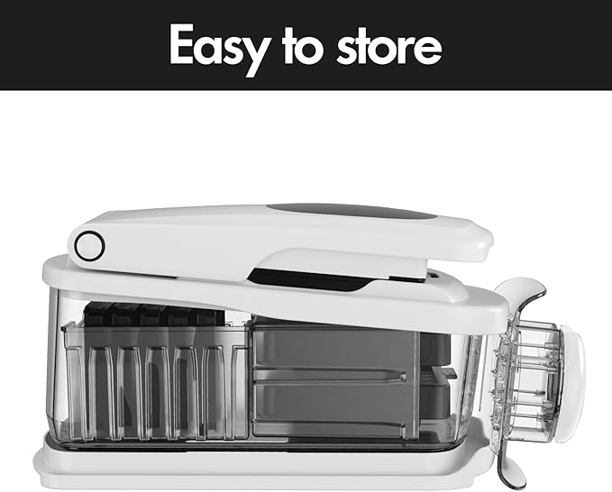 Cambom Vegetable Chopper With Container, Multifunctional Food Chopper Onion & Vegetable Cutter Dicer With 8 Blades, Carrot & Veggie Slicer 12 Blades