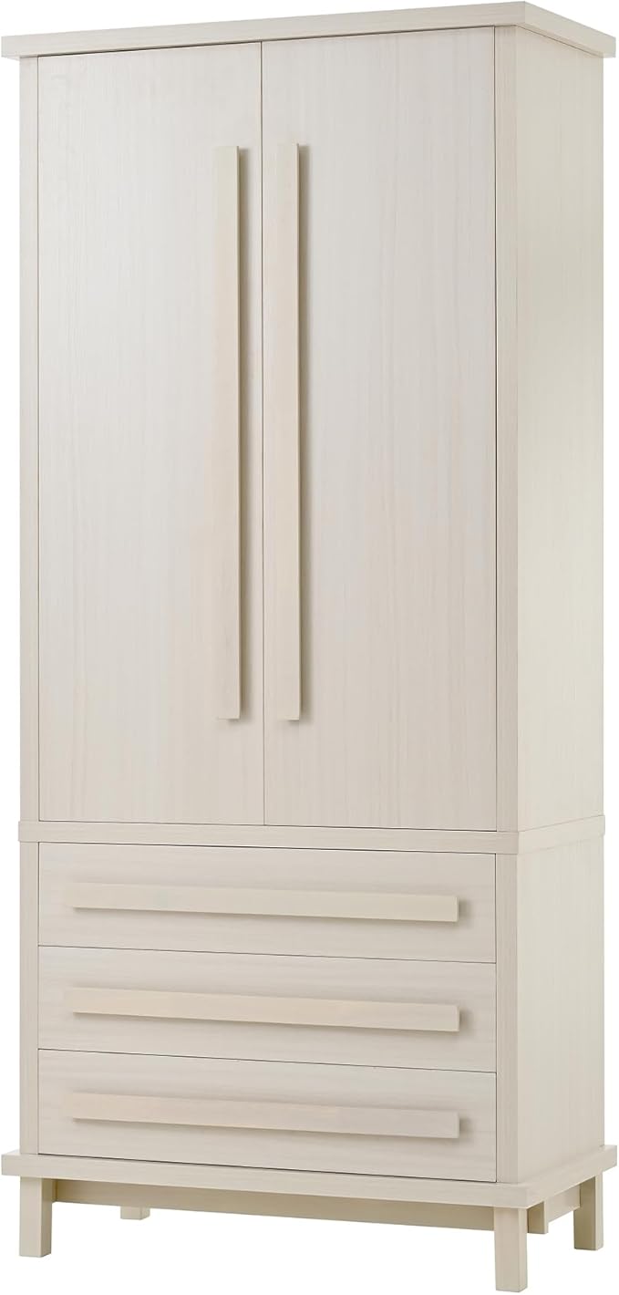 Christopher Knight Home Chenny 70''H Wooden Kitchen Pantry Cabinet, Storage Cabinet with Adjustable Shelves, 6 Door Internal Storage Compartments & 3 Drawers, Freestanding Cupboard Cabinet, White