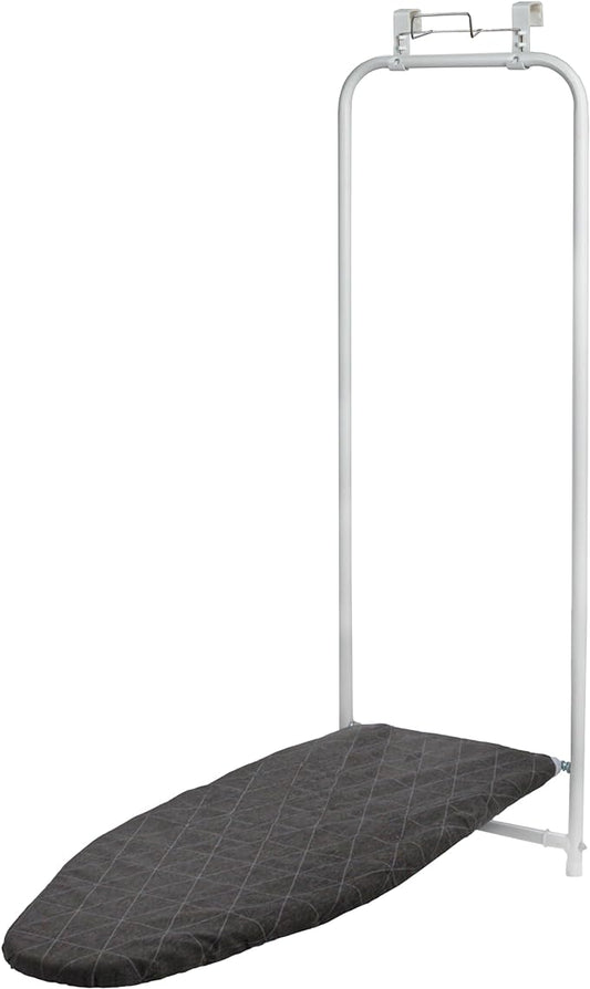 Household Essentials Over The Door Ironing Board, Perfect for Dorms or Small Spaces, White