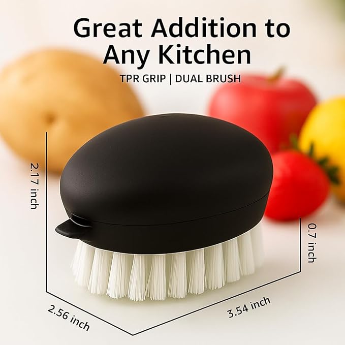 Heavy-Duty Vegetable Brush – Deep-Clean, Dual-Texture (2-Pack)