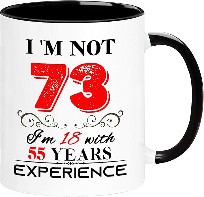 1952 73th Birthday Mug for Women Men, Turning 73 Year Old Birthday Gifts for Mom, Dad, Grandma, Grandpa, Wife, Husband, Daughter, Sister, Best Friends, Coworkers, Her, Him, 11oz Coffee Cup