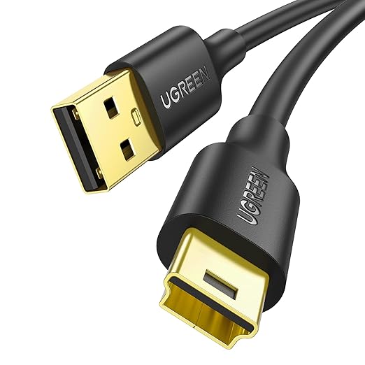 UGREEN Mini USB Cable 6 FT,USB Mini Cable Mini USB 2.0 Cable Compatible with Garmin Nuvi GPS,SatNav,Dash Cam,Camera,PS3 Controller,Hard Drive,GoPro Hero 3+,PDA