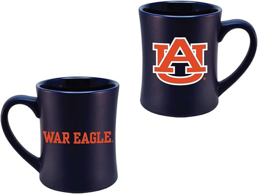 Auburn Tigers Ceramic 16oz Sculpted Mug – Official Team Logo Coffee Cup – Handwash Recommended – Individually Boxed