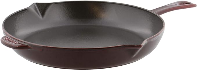 Staub Cast Iron 10-inch Fry Pan - Grenadine, Made in France