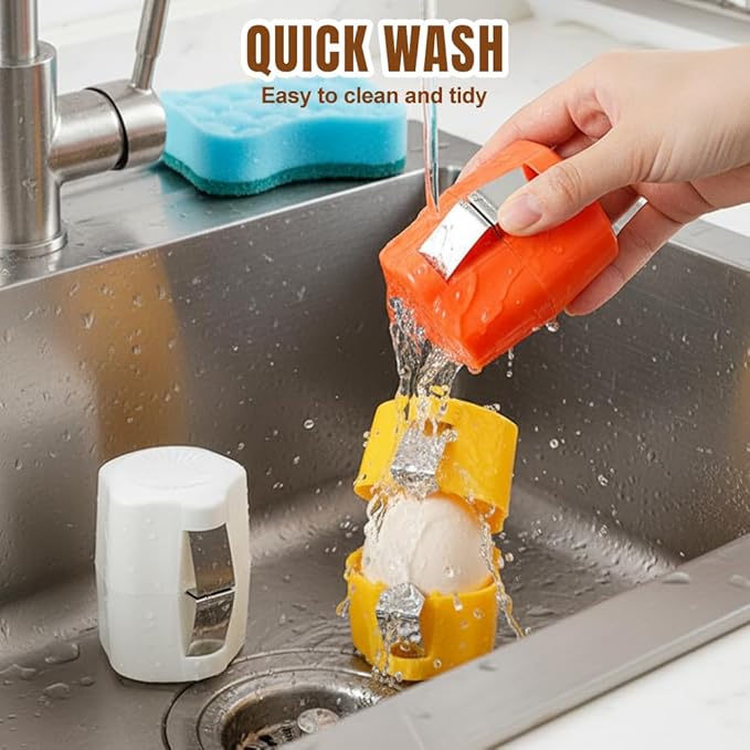 Egg opener, Upgrade Stainless Steel Egg Cutter Egg Cracker Tool Multifunctional Egg Cutter Multipack, 2026 New Egg Shell Separator for Raw Eggs Gadgets Cracker Tool (1, Orange)