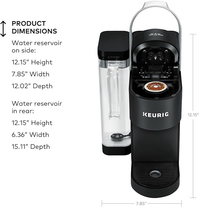 Keurig K-Supreme Single Serve K-Cup Pod Coffee Maker, MultiStream Technology, 4 Brew Sizes, 66oz Dual-Position Removable Reservoir, Black